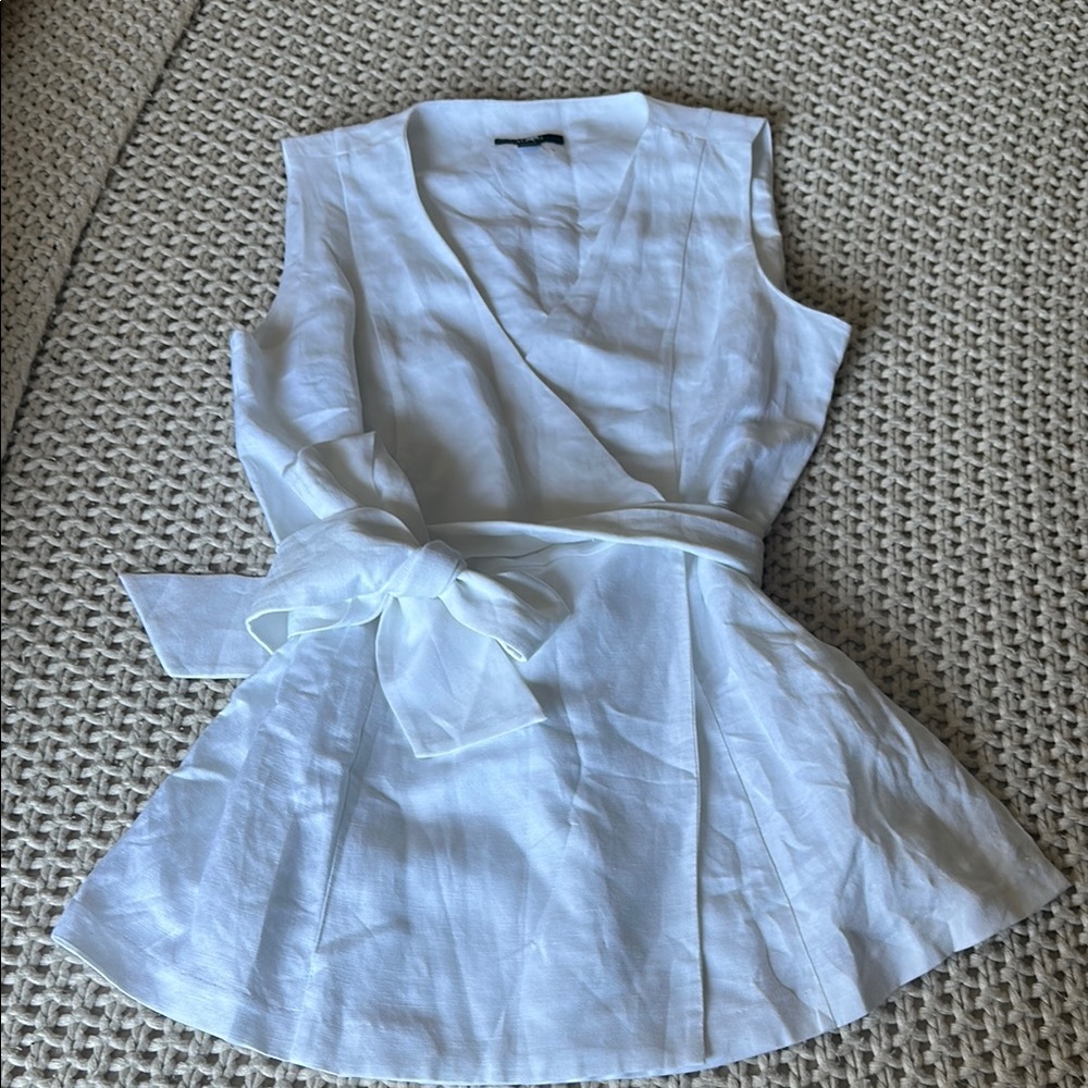 Alfani White Wrap Top